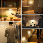 lampe led murale sans fil adhésive rectangle moderne flux lumineux faible blanc batteries aaa