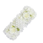 panneaux fleurs artificielles violettes décoratives intérieur mariage anniversaire hydrangeas roses texture naturelle
