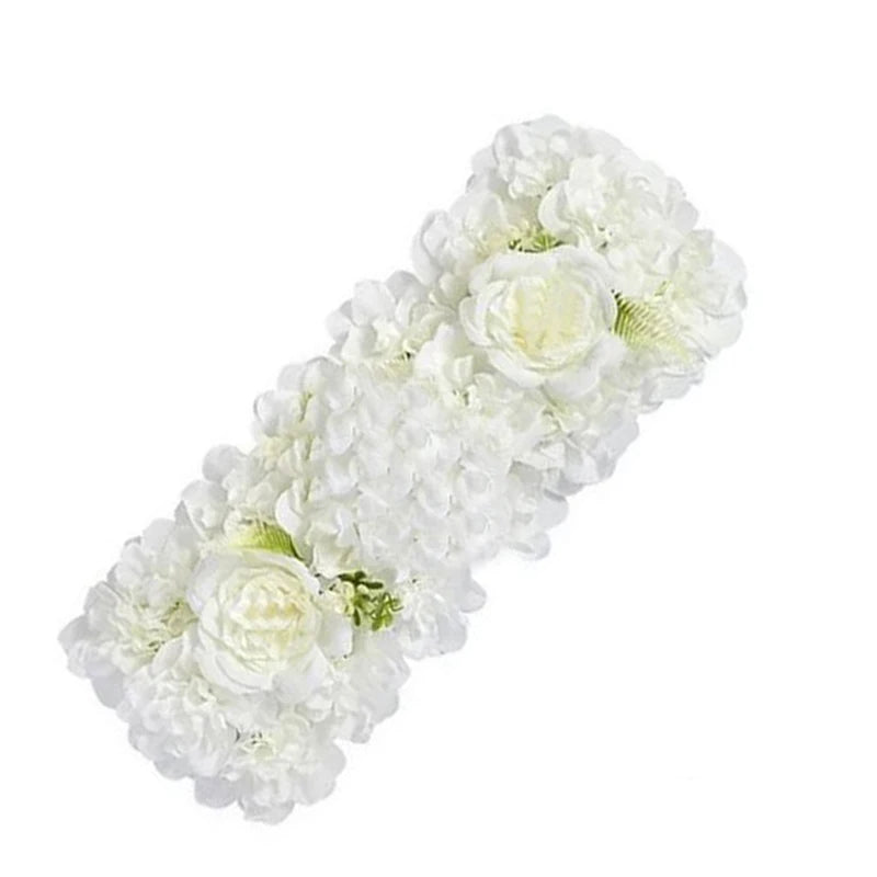 panneaux fleurs artificielles violettes décoratives intérieur mariage anniversaire hydrangeas roses texture naturelle