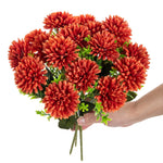 décoration intérieure bouquet fleurs artificielles soie mariage automne anniversaire moderne orange jaune rouge