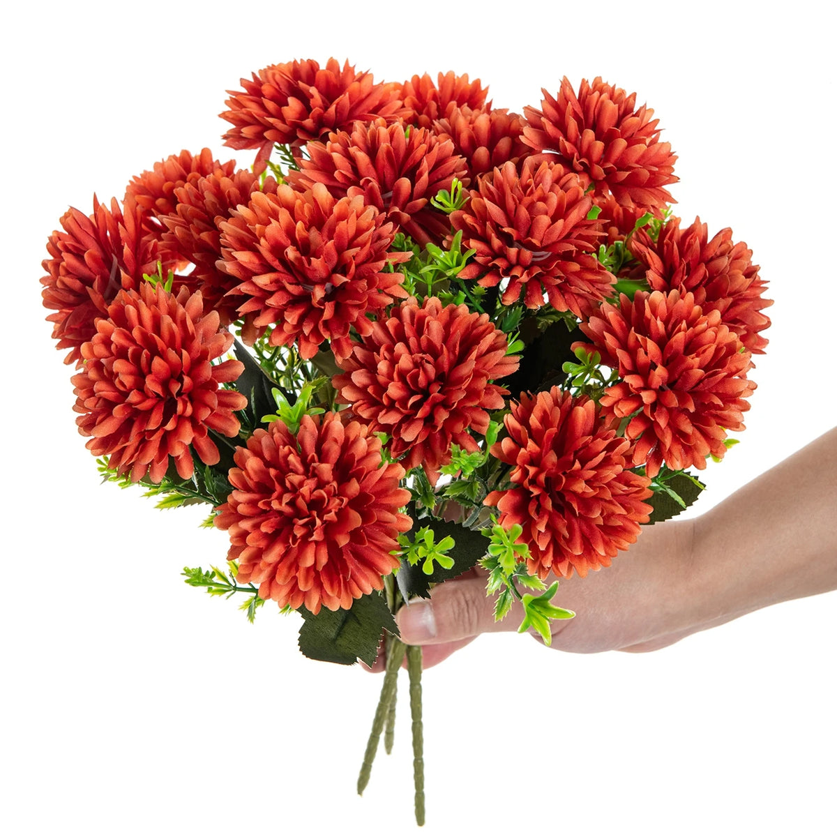décoration intérieure bouquet fleurs artificielles soie mariage automne anniversaire moderne orange jaune rouge