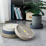 plateau fleur moderne grille ventilation beige bleu gris antidérapant drainage roulettes
