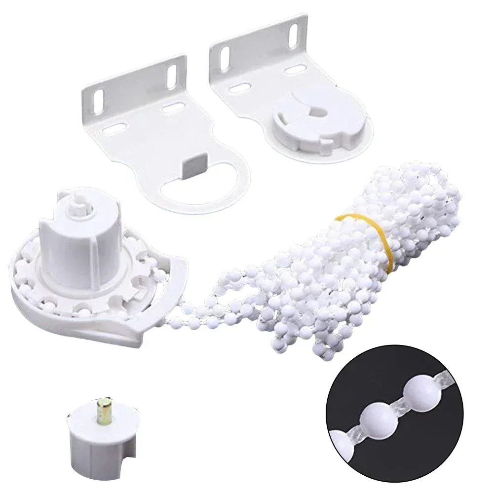 rideau blanc moderne kit clips rouleau accessoires fenetre store enrouleur fixations blancs opacité