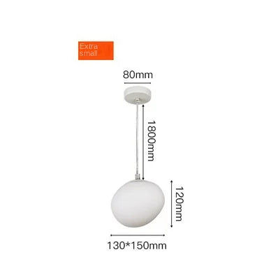 suspension led verre blanc moderne opaque salon chambre pendentif facile