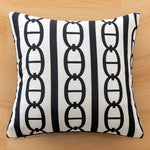 taies d'oreillers élégantes polyester chenille motif dentelle 45x45cm blanc noir decoration maison hospitalière