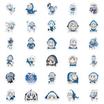 stickers autocollants animaux dessin animé personnages expressions faciles utilisation étanches 50pièces