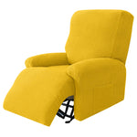 housse fauteuil inclinable gris jacquard moderne adhésif poche élastique intérieur