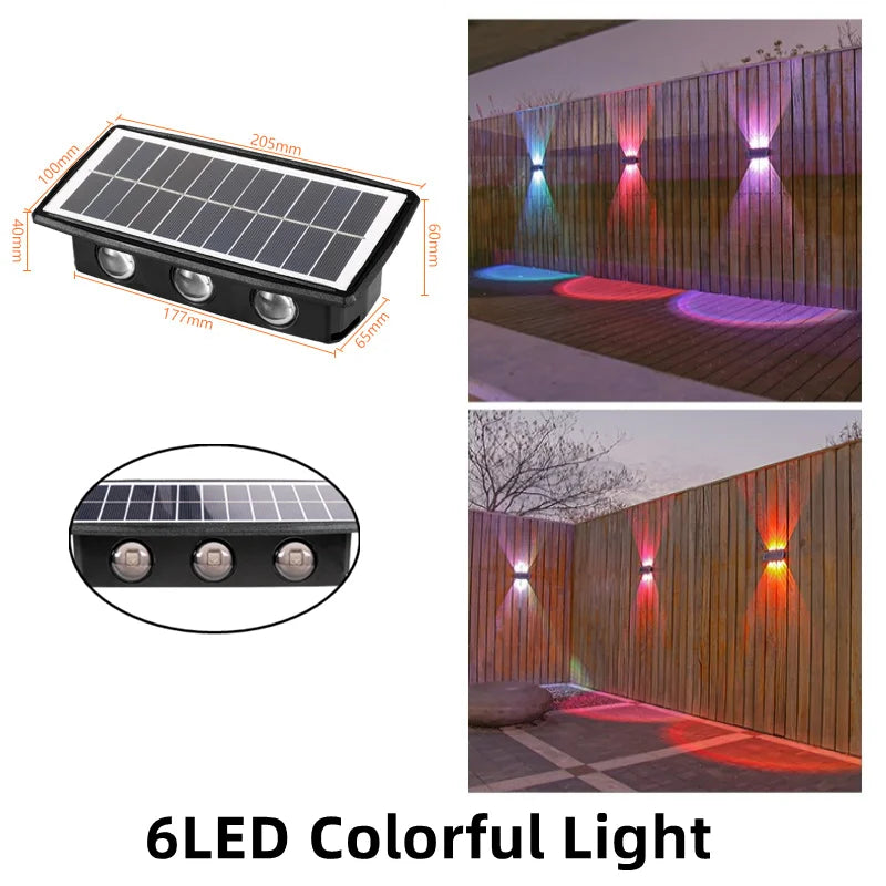 lampes murales solaires decoratives modernes texturées couleur blanc rouge bleu verte fixations murales panneau