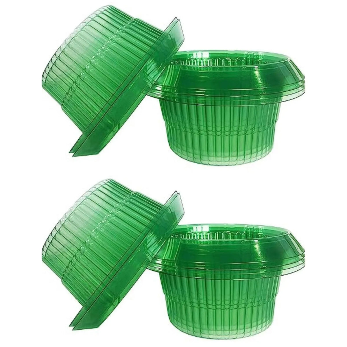 protège plantes cache pousses vert translucide protections limaces réutilisable simple pratique jardin 23cm 12cm