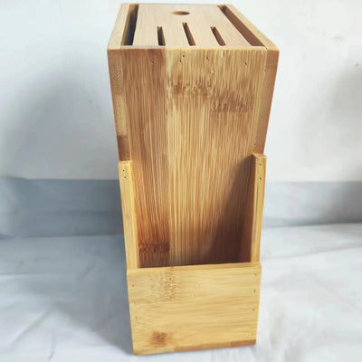 Porte-couteau en bois blanc design cuisine