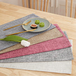 tapis table rectangle lin respectueux environnement isolation thermique facile nettoyage hygiène