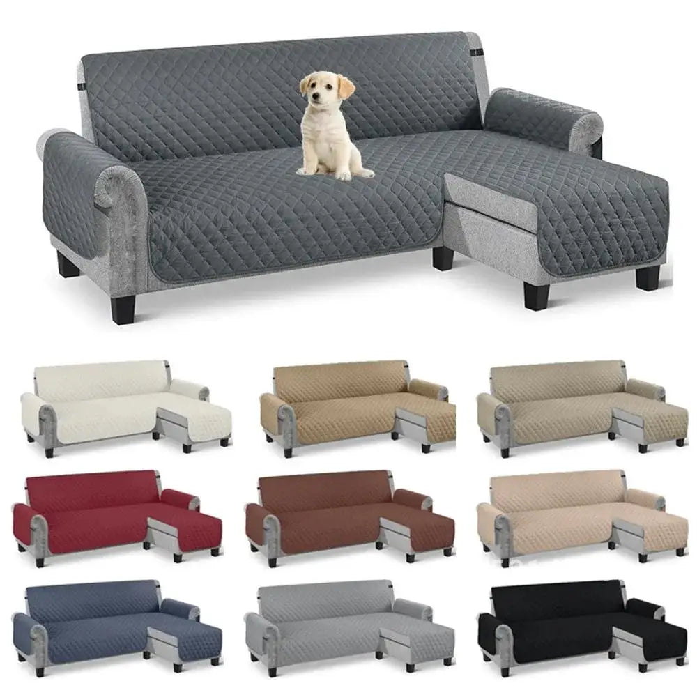 Housse canapé forme imperméable antidérapante réversible gris noir beige marron rouge bleumarine quilted moderne