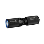 lampe poche rechargeable led 220 lumens 2w mode zoom annneau cle smartphone