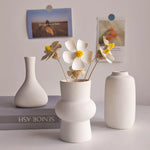 vases blancs modernes céramique décoration intérieure table arrangement floral vases décoratifs