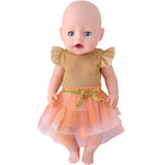 Jupe tutu rose bleu princesse tulle sequins dorés argentés motifs fleurs