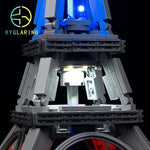 réduit tour eiffel briques lumineuses led gris bleu rouge blanc architecture construction