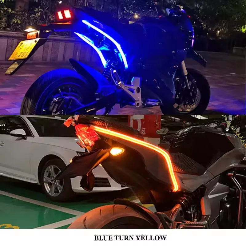 bande lumineuse led bleu clair blanc jaune moderne adhésif fluo fonctionnelle câble opacité