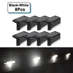 lampe solaire extérieure led noir moderne étanche autonome vis fixations jardin patio