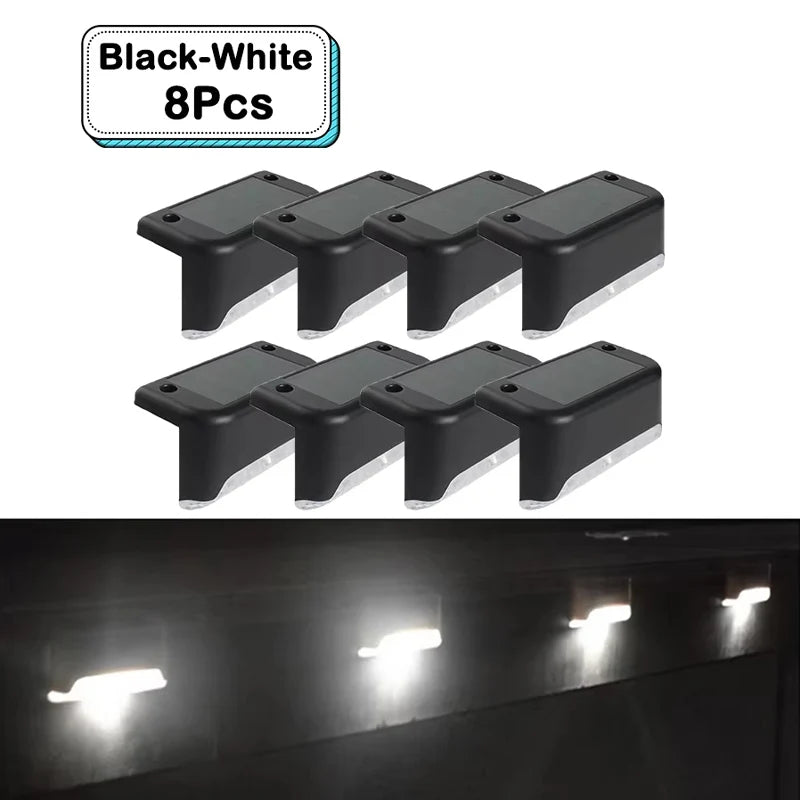 lampe solaire extérieure led noir moderne étanche autonome vis fixations jardin patio