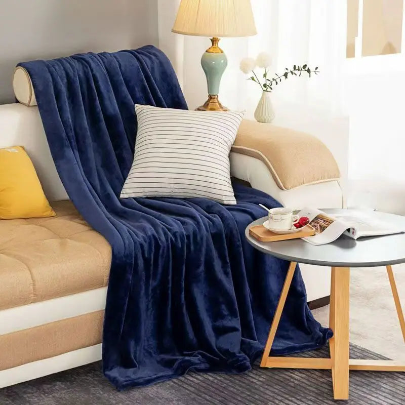 couverture violet douce velours moderne 100 polyester cachemire hiver 130x150cm fixations