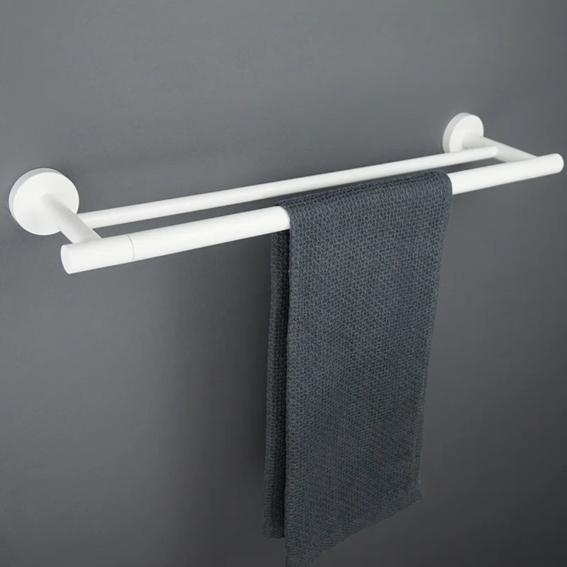 porte serviettes blanc moderne adhésif set accessoires salle bain papier toilette brosse dents