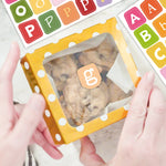 sticker autocollant multicolore lettre chiffre moderne enfantin 192 pièces opaques carreaux journalisation scrapbooking