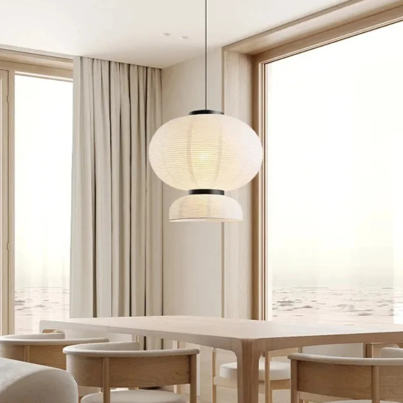 suspension lumineuse moderne minimaliste blanc noir rayures horizontales finies opaques câble électrique interrupteur led