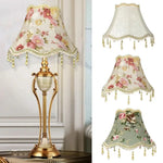 lumière led abatjour floral dorées shabbychic vintage beige rose verte