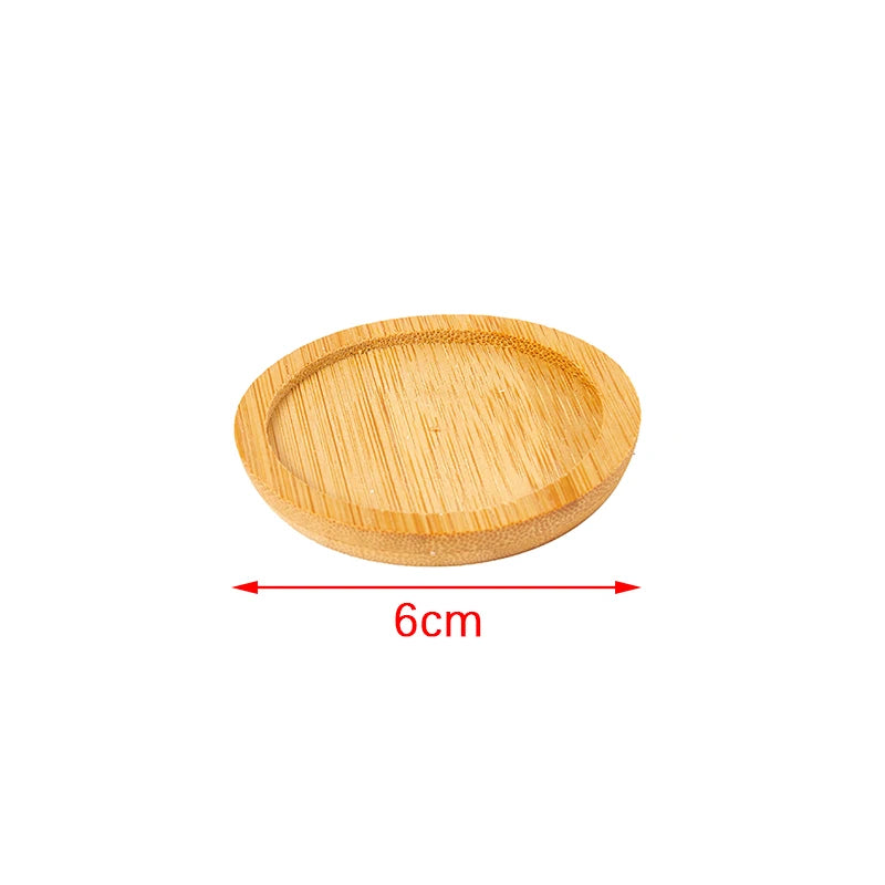 assiettes bambou naturel simples rayures horizontales 10 12 cm