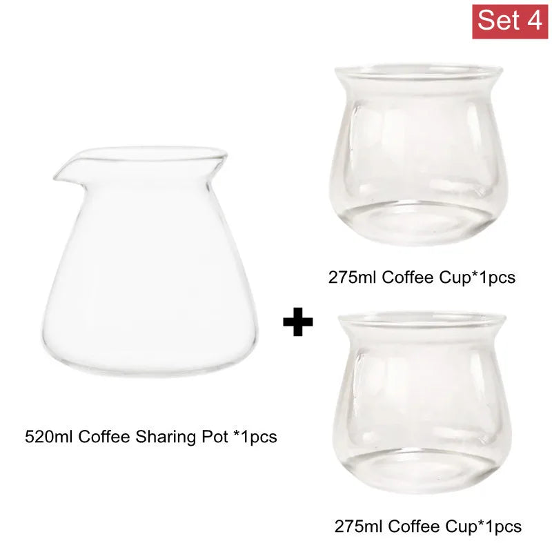 ensemble verres transparents moderne 520ml 275ml plateau bois sucre cubes