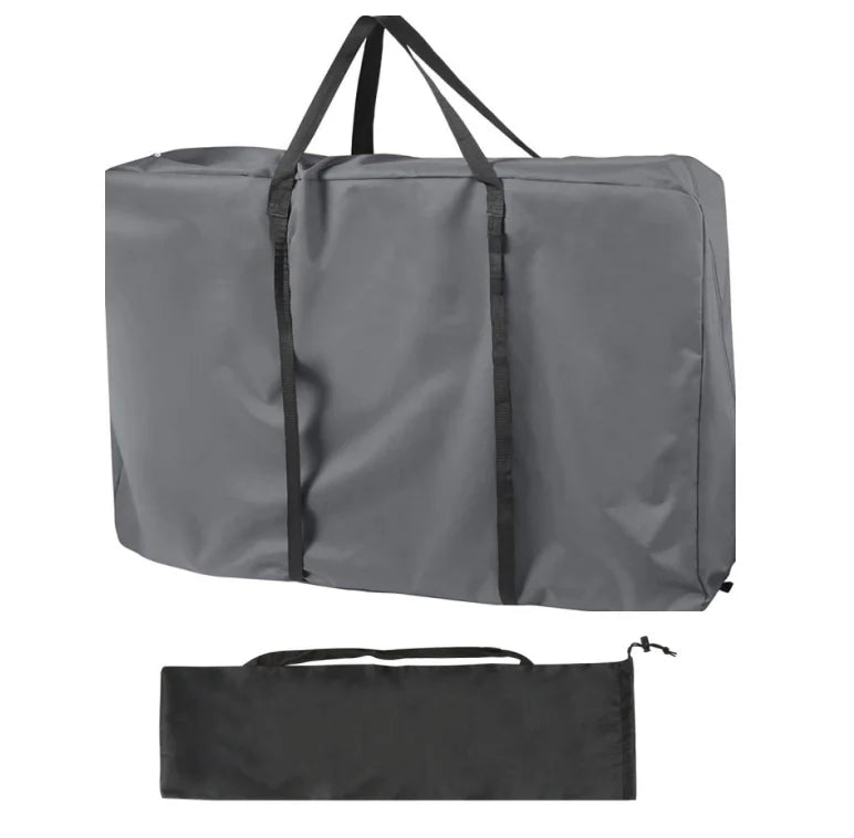 sac rangement polyester réutilisable tables pliantes noir gris utilitaire voyage