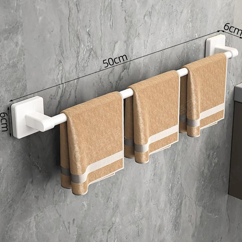 porte serviettes mural noir mat alliage aluminium serviettes incluse moderne salle bain rangement étagère