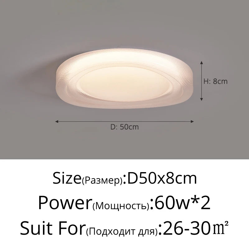 plafonnier moderne blanc rond éclairage quotidien surface opaque lumière led ultra mince