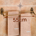 porte serviettes doré porte papier savon porte manteau ensemble salle bain finition antique bronze