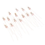 ampoules led transparentes rouges modernes tringles 0.5cm largeur 4.2cm hauteur rondes lisses