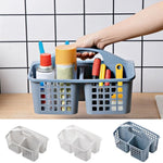 panier rangement multifonction plastique gris blanc ajouré moderne utilitaire épices savons outils nettoyage