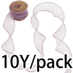 ruban organza bordure dorée classique rouge rose clair beige décoration gâteau boîte cadeau emballage