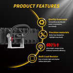 barre lumineuse led 84w ip65 double rangée noir support adjustable mounting bracket