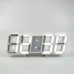 horloge digitale led carrée table moderne minimaliste blanc gris lumière