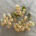 bouquet artificiel violet rose blanc feuilles vertes naturel extérieur décoration maison festive anniversaire mariage