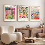 affiches art abstrait multicolore moderne toile impression sans cadre chambre maison decoration
