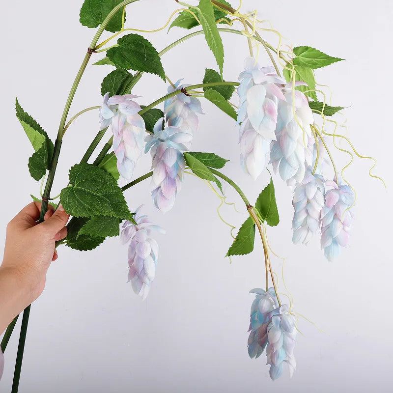 branches artificielles fleurs bleu rose blanc vert modernes décoration intérieure maison mariage anniversaire
