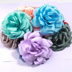 fleurs artificielles modernes soie bleu rose violet blanc décoration maison anniversaire baby showerextérieur