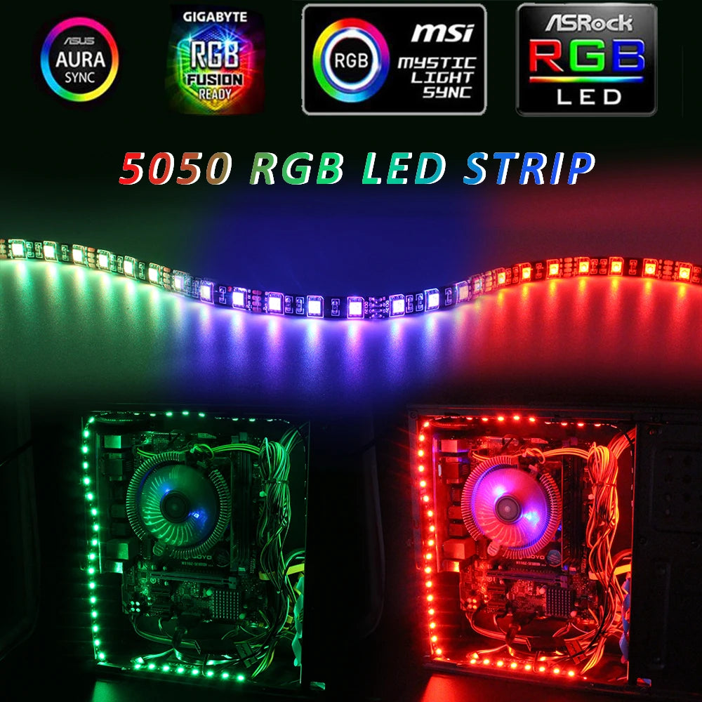 ruban led rgb adhésif 12v ip65 waterproof vert bleu rouge violet techno