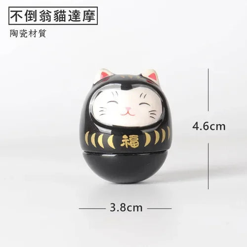 statue daruma gris relief sculpté artisanal traditionnel maison décoration bouddhiste