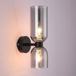 lampes murales modernes minimalistes verre transparent noir doré gris blanc