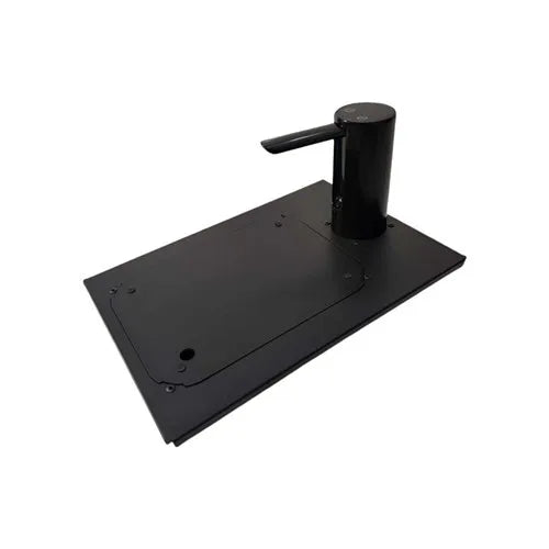 evier camping portable pliable gris metallise plaque decoupe distributeur eau intégré couteau bocaux conservation