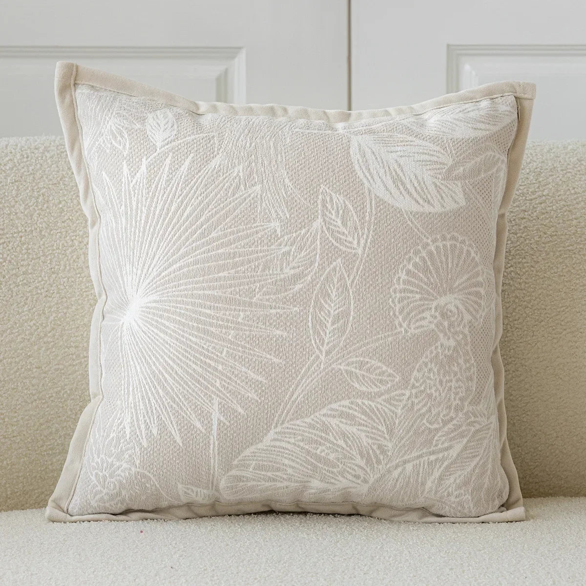 coussin beige motif citrouilles moderne opacité 100 polyester tufted 45x45cm décoration maison canapé chaise