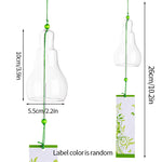cloches vent transparentes clochette chime décoration jardin minimalisteextérieur decoration hanging wind bell multicolore chapelet