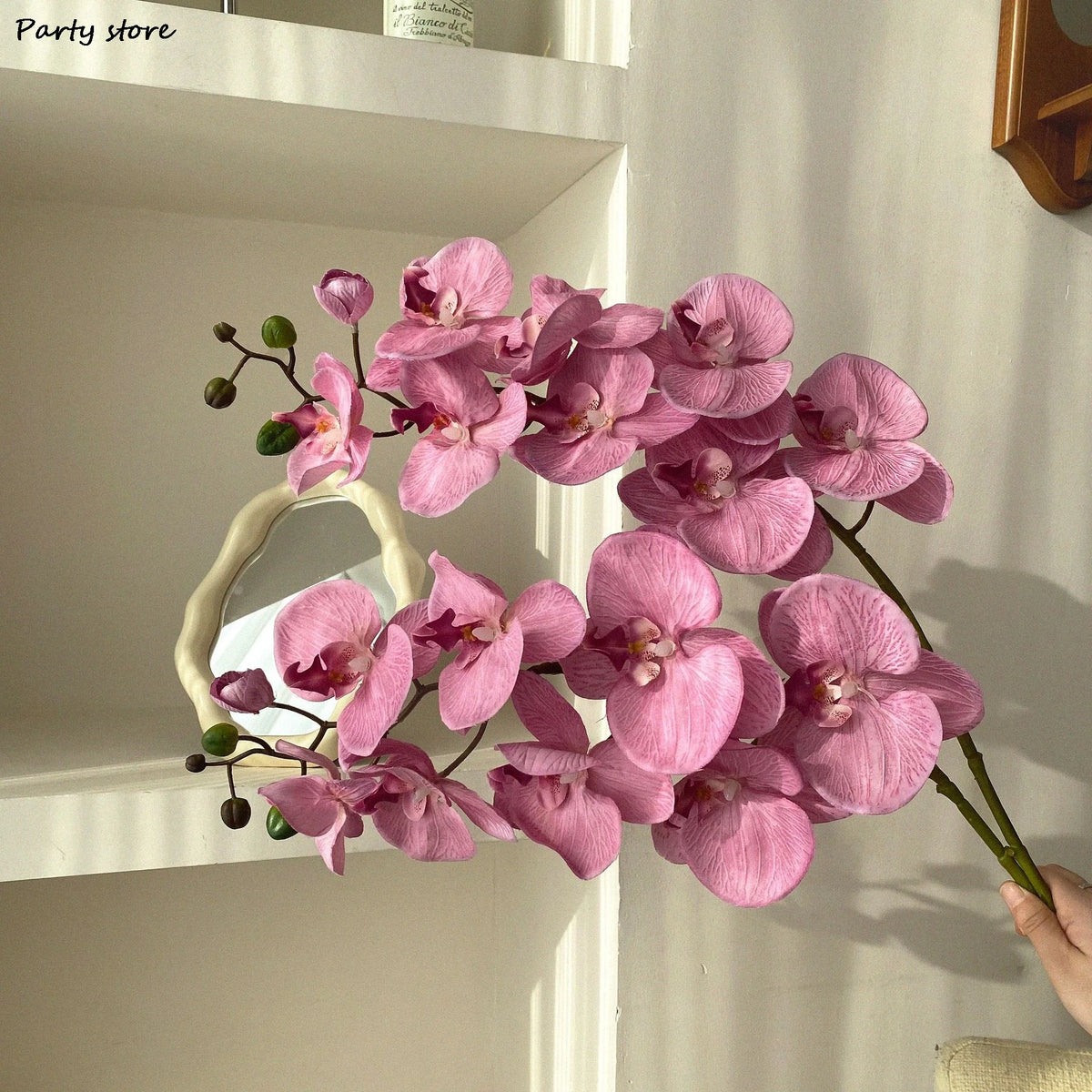 fleurs artificielles orchidées roses violets décoration intérieure noël mariage anniversaire événements